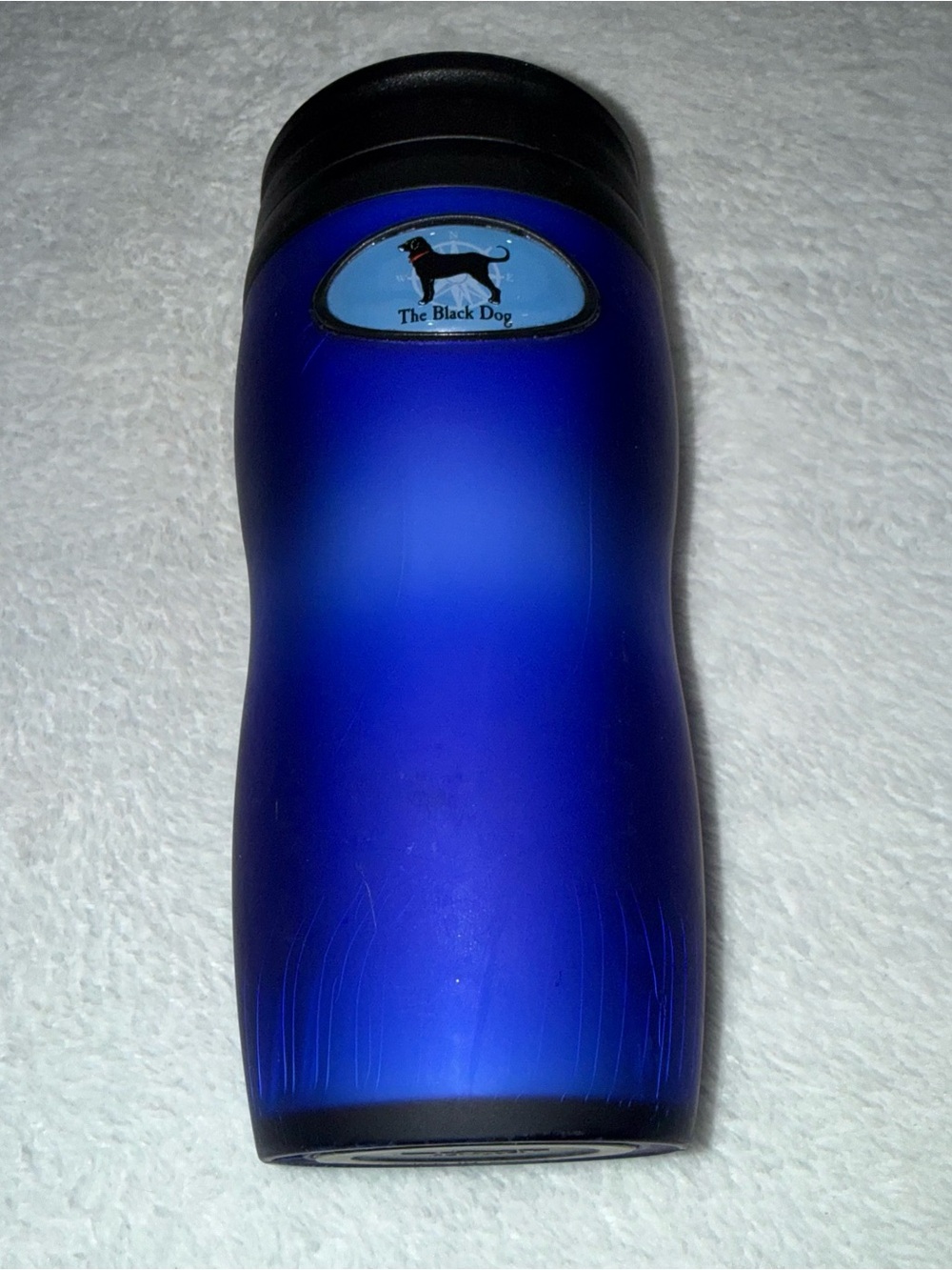 The Black Dog Martha’s Vineyard 12oz Blue Insulated Travel Tumbler Mug w/ Lid